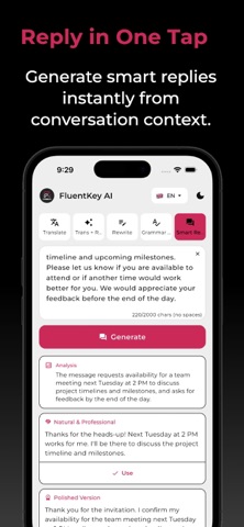 FluentKey AI Keyboard screenshot