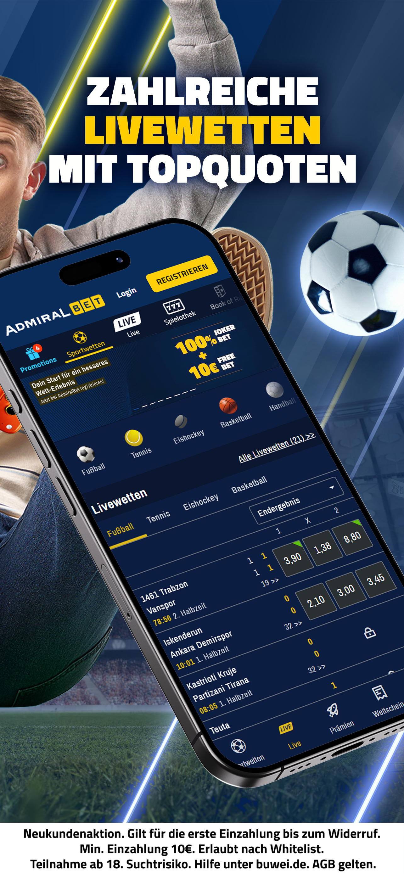 AdmiralBet Sportwetten & Slots