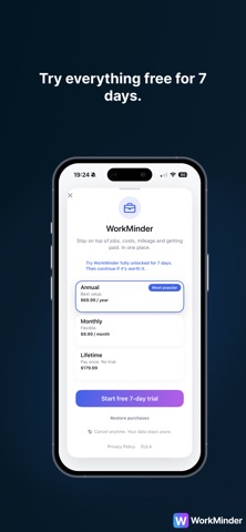 WorkMinder screenshot