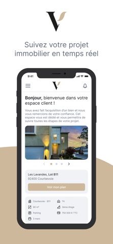 VESTIA app screenshot
