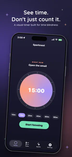 ADHD Focus Timer - Sparknest screenshot 1