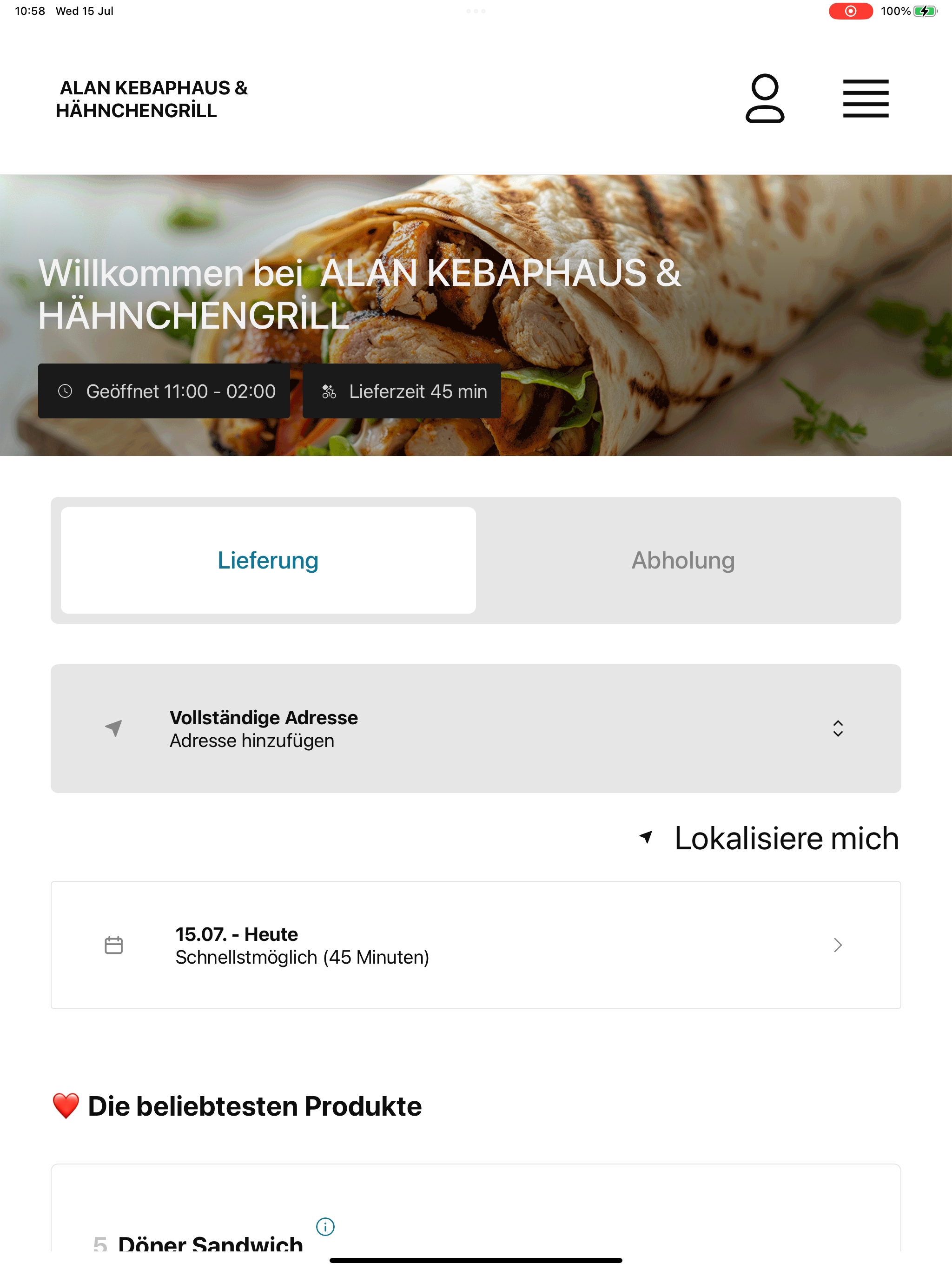 ALAN KEBAPHAUS & HÄHNCHENGRILL screenshot 13
