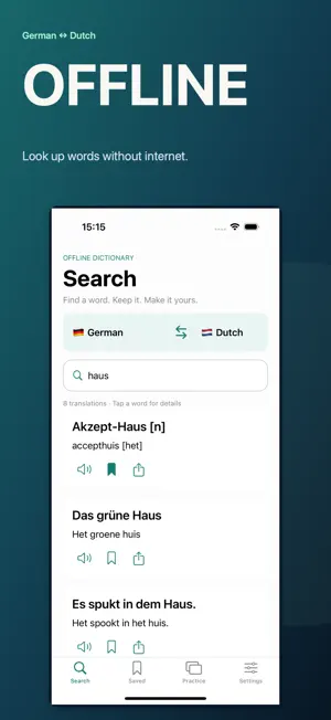 German Dutch Dictionary + screenshot 1