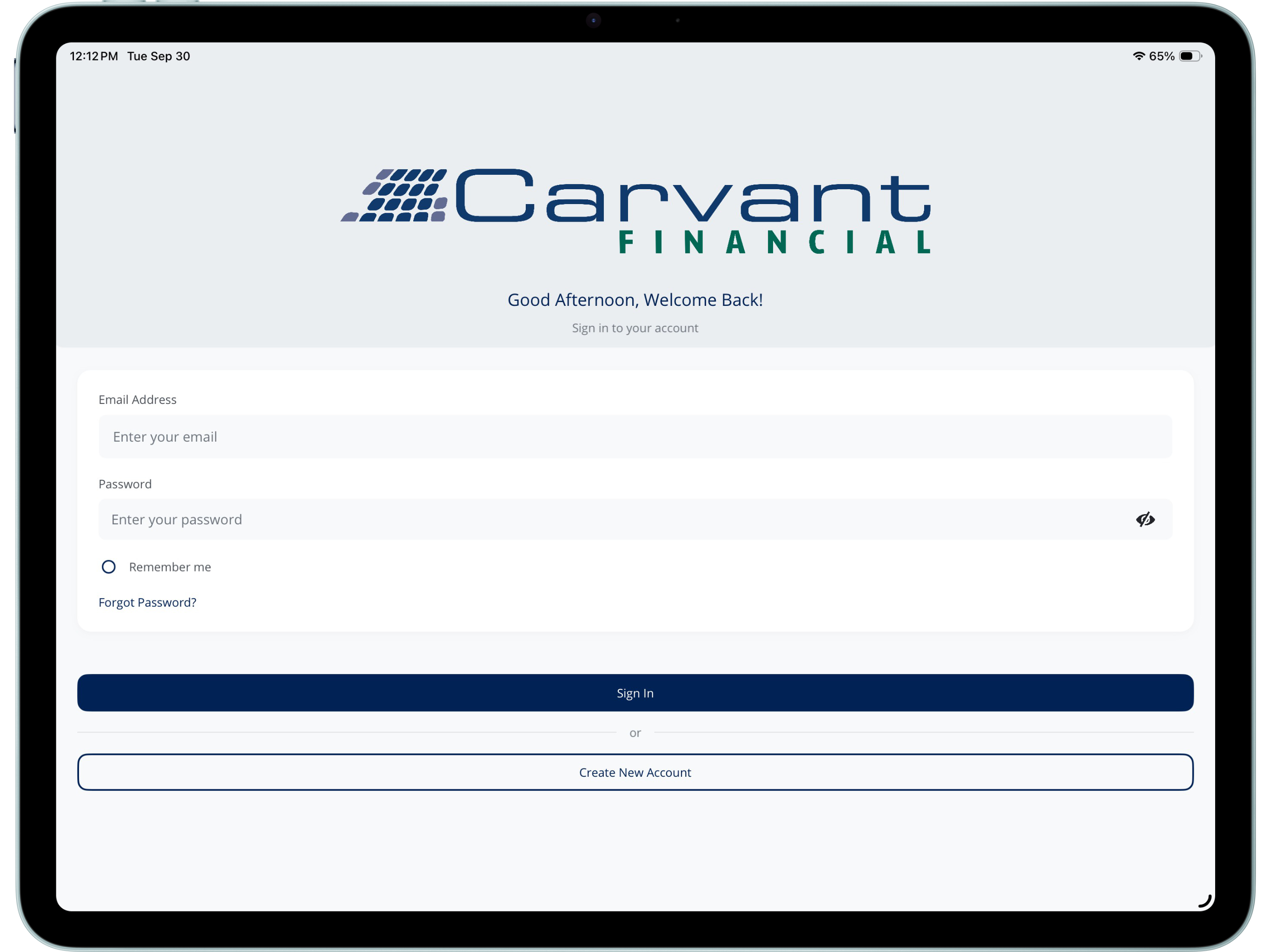 Carvant Customer Portal