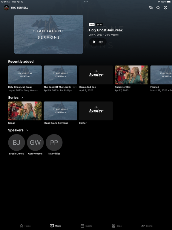 THE ROCK CHURCH OF TERRELL iPad screenshot