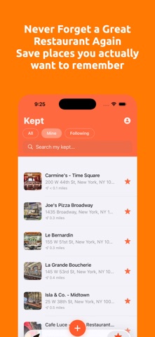 Keepza -Save Great Restaurants Screenshot 1 of 5