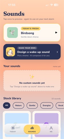 Dawny: AI Alarm Clock Maker iPhone screenshot