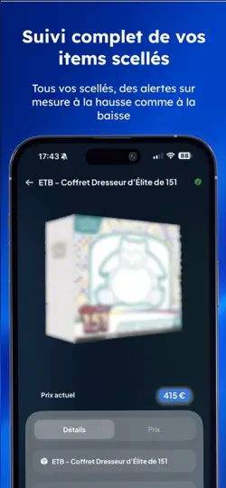 Capture d'écran de Cardzia : Cartes TCG & Scellés sur iPhone 3