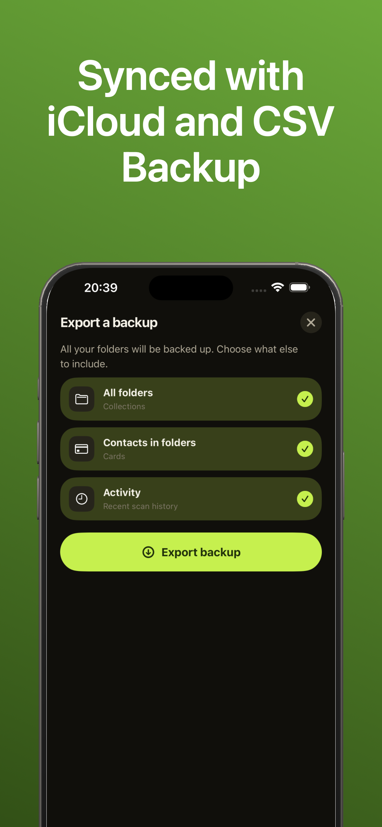 CB Business Card Organizer screenshot 3