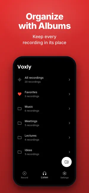 Voxly: Voice Recorder & Memos screenshot 3