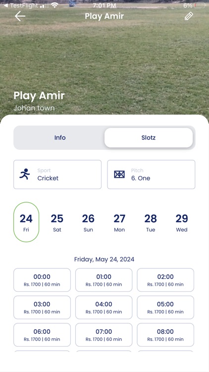 FS Vendor(Sport Court Manager)