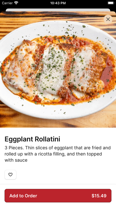 The Sauce Pizzeria iPhone screenshot 3 - Food & Drink app