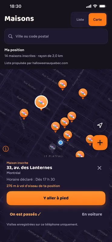 Carte Halloween Quebec screenshot 1 of 4