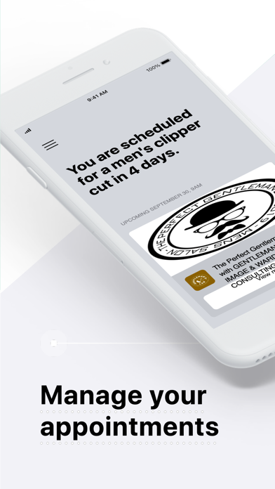 The Perfect Gentleman Salon iPhone screenshot 2 - Lifestyle app