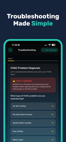 Ventora - AI HVAC Assistant screenshot