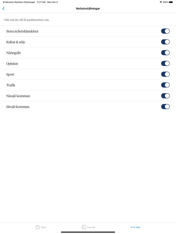 Screenshot #6 pour Smålands Dagblads Nyhetsapp