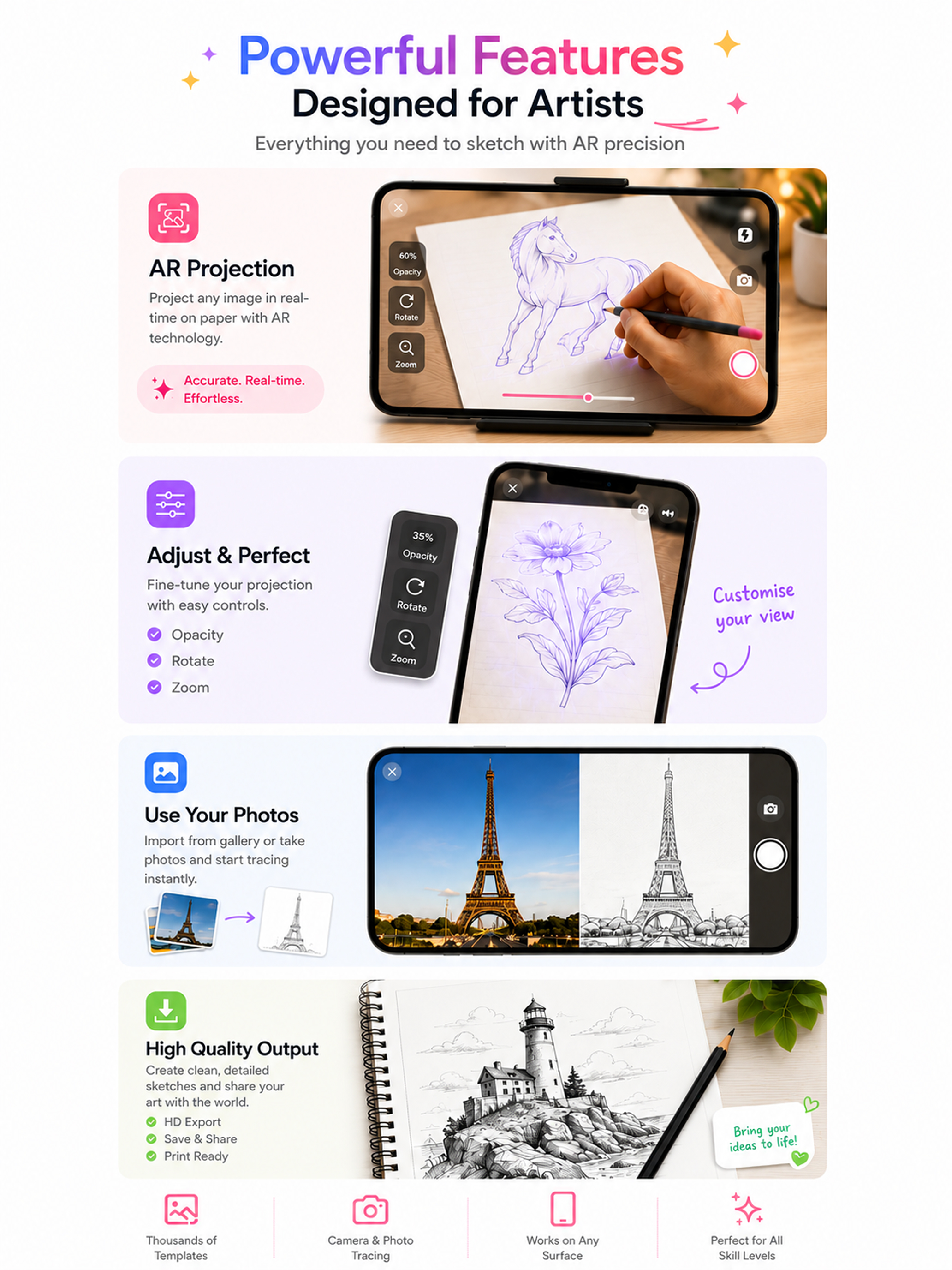 AR Drawing Projector: Draw Art
