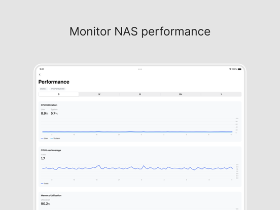 Synology Active Insight iPad app afbeelding 4