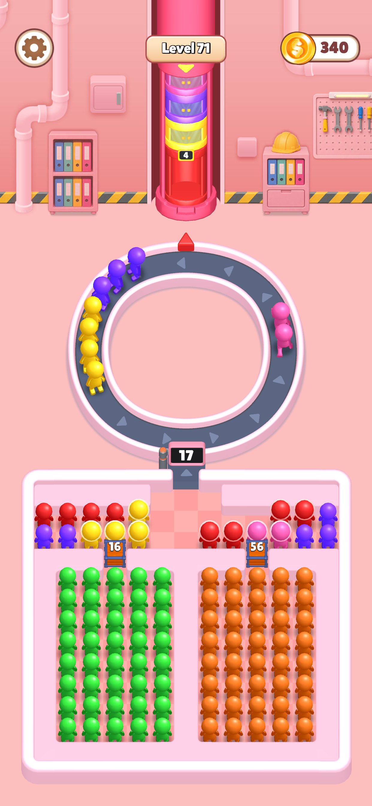 Elevator Sort Puzzle screenshot 2