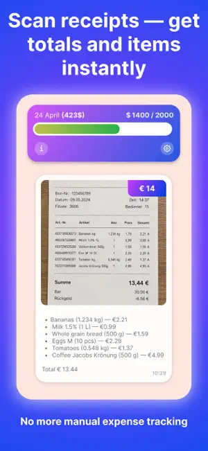 Costio: Receipt Scanner screenshot 1