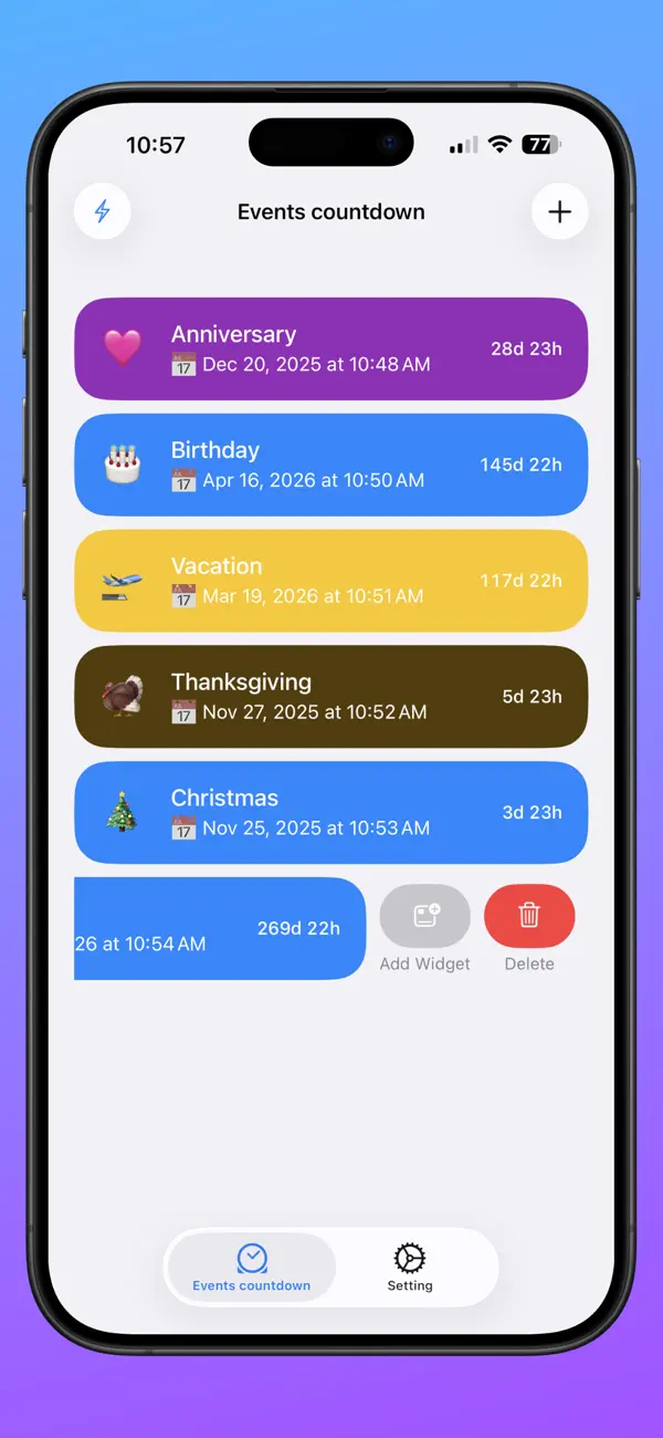#5. TimeZero Countdown (iOS) Göre: Eyermin Colon Sanchez