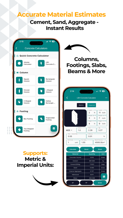 Screenshot #3 pour Construction Calculator A1
