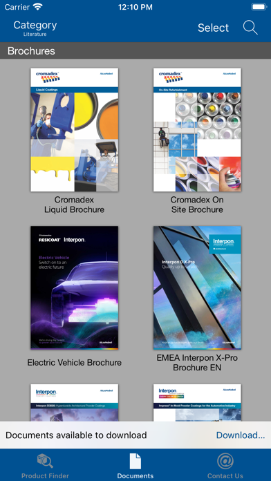 Interpon Powder Coatings Screenshot