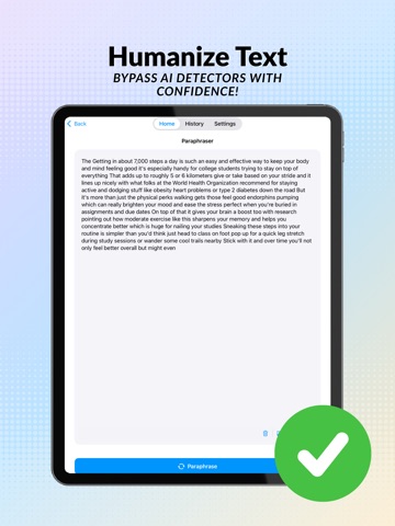 Humanize AI - Detector Tool iPad screenshot