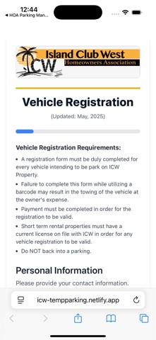HOA Parking Manager screenshot