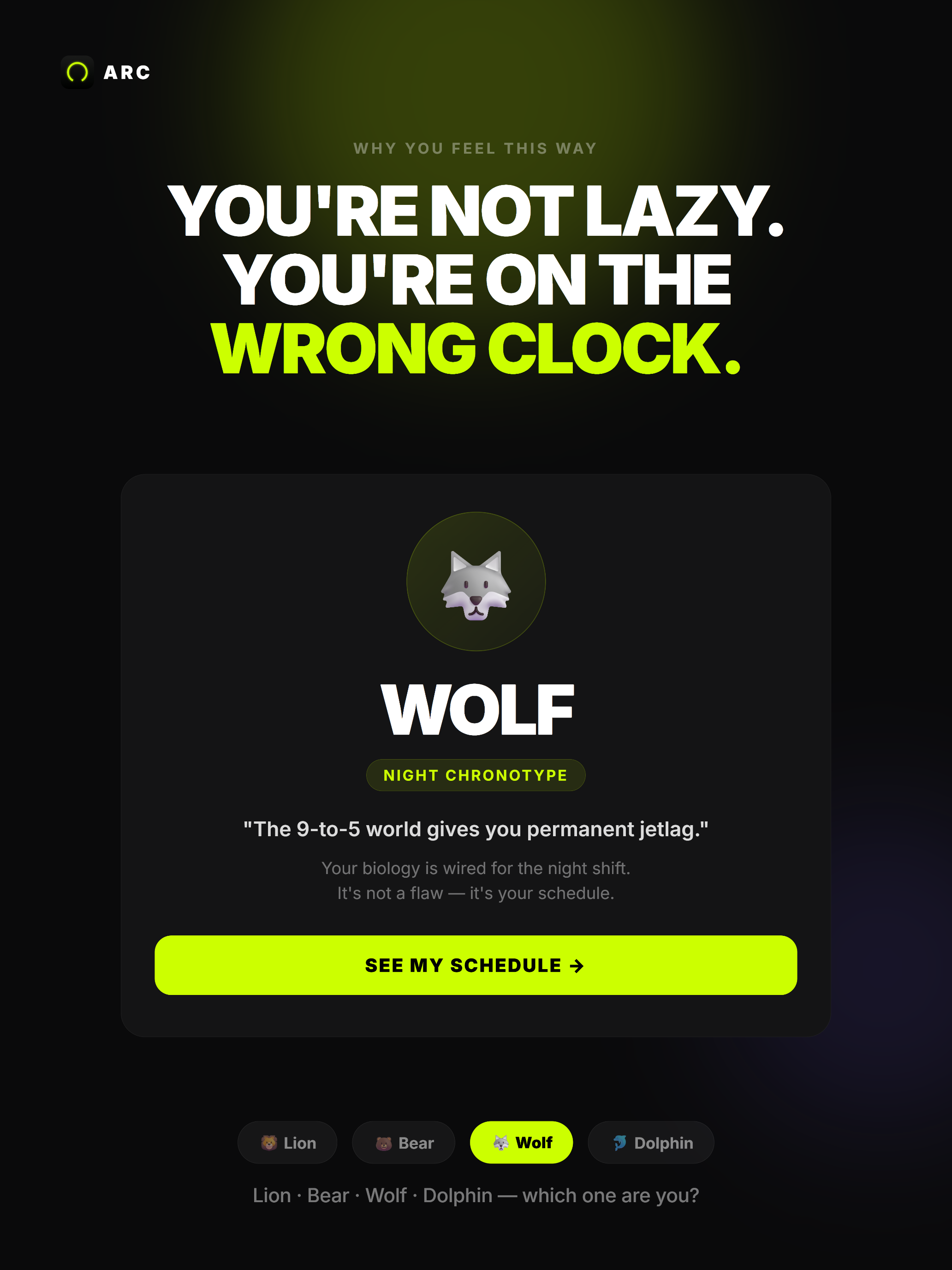 ARC: Circadian Rhythm Tracker