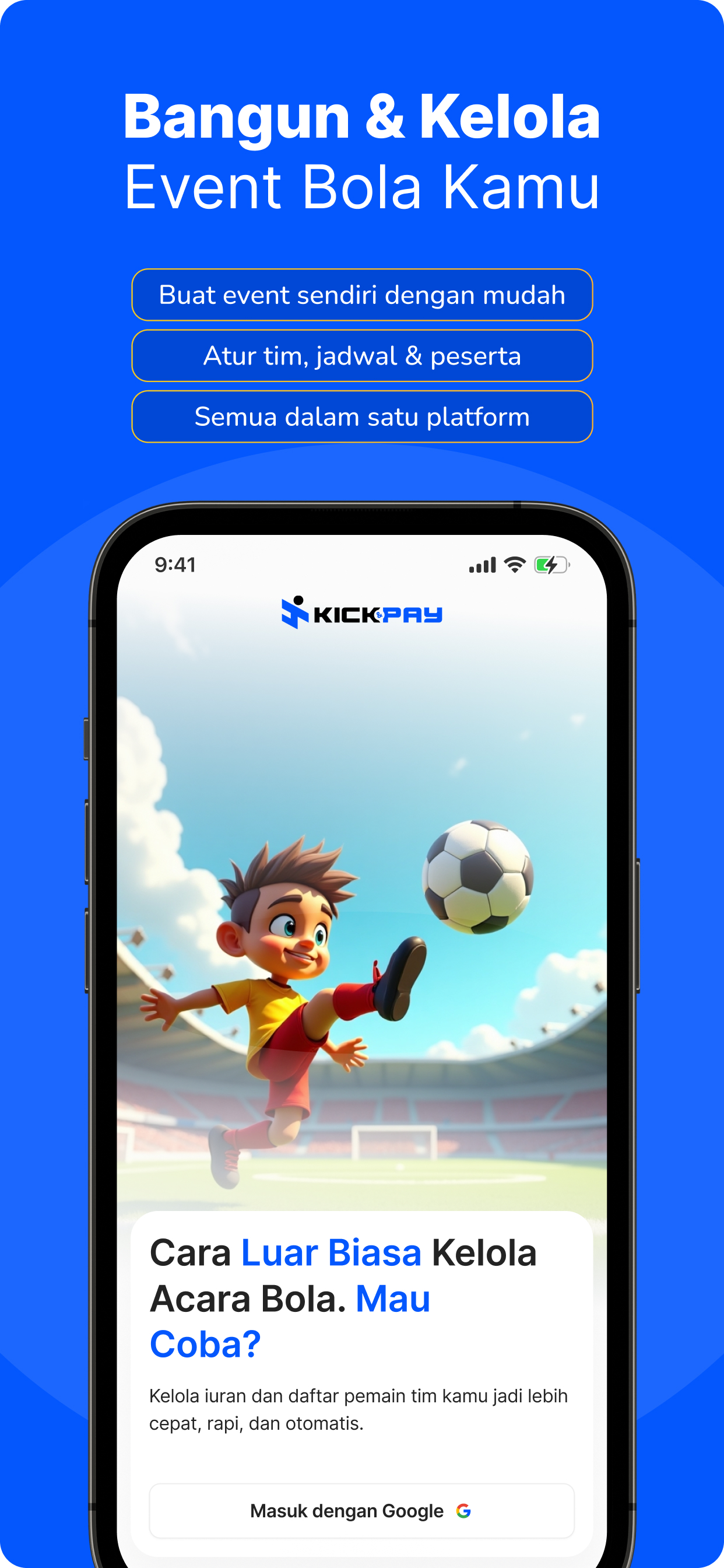 Kick&Pay - Aplikasi Iuran Bola screenshot 3