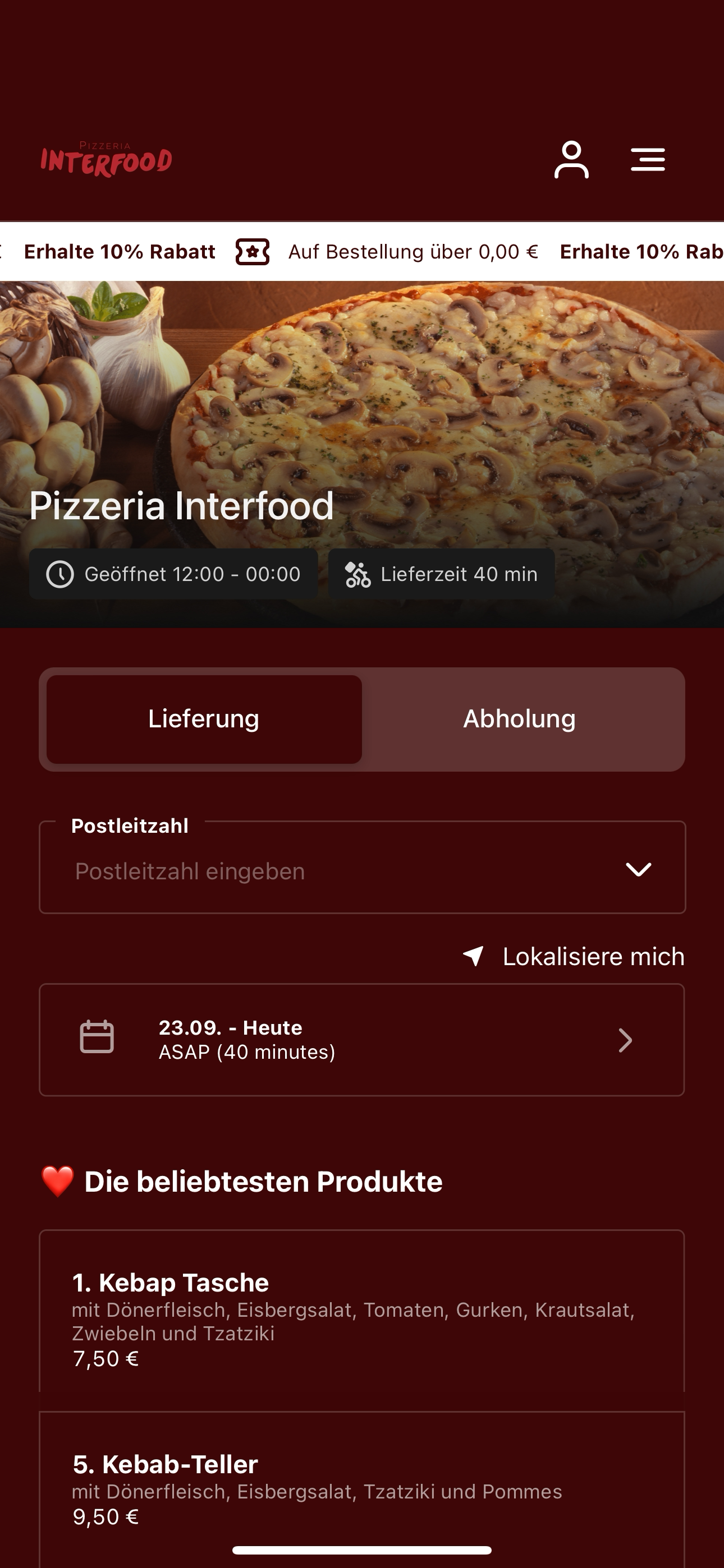 Pizzeria Interfood screenshot 3