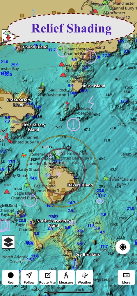 Marine Navigation-USA Lake Map - Navigation App | MWM