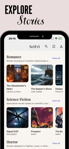 SetFri - Stories & Audiobooks iPhone screenshot