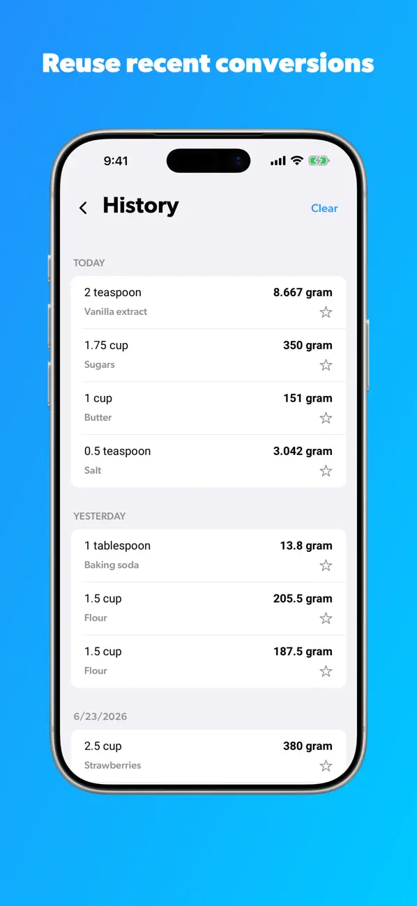 Screenshot #3 pour Cooking Conversions