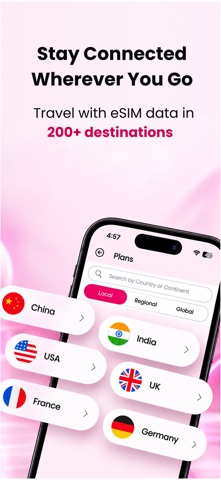 eROAMING eSIM: Travel & Data Screenshot 1 of 8