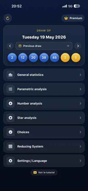 EuroMillions Analyse screenshot 1