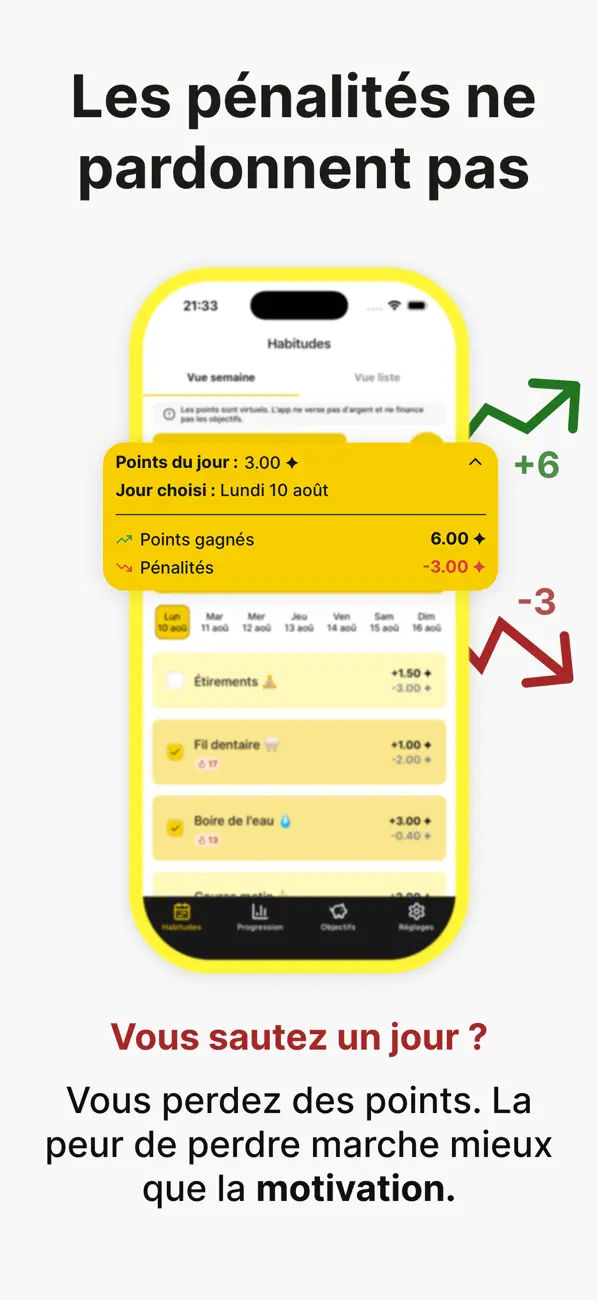 Screenshot #2 pour Habit Bank: Habit Tracker