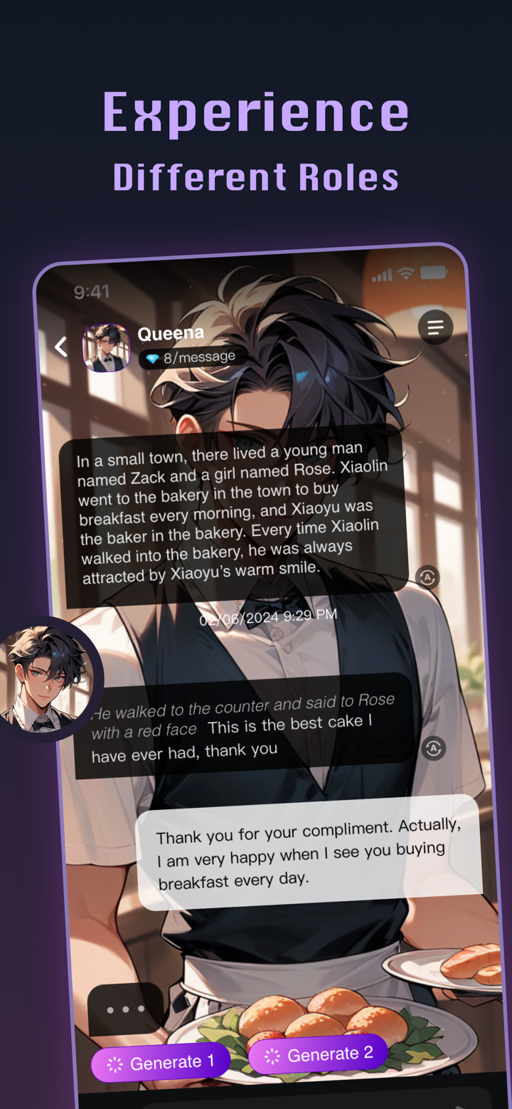 Waifuu: Anime AI Dating Sim screenshot 3