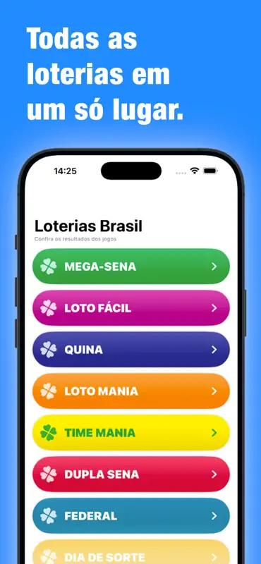 Loterias Brasil: Resultados screenshot 1 of 9