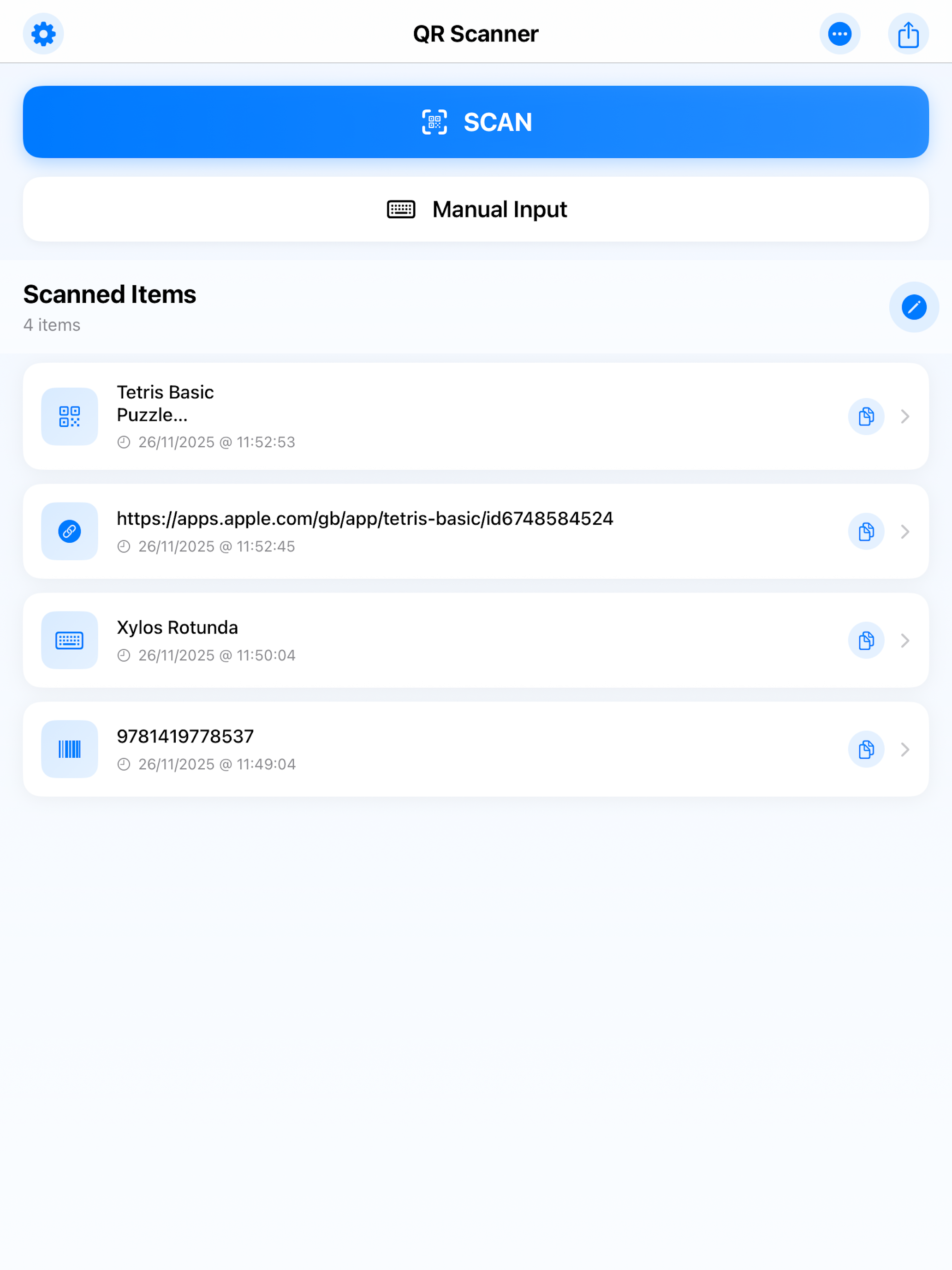 QR 2 CSV Pro screenshot 11