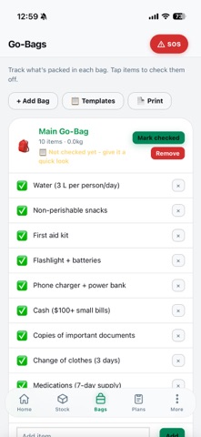 PrepTracker: Emergency Prep Screenshot 5 of 9
