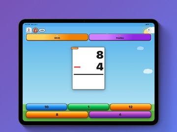 Top Dog Math Flash Card Game iPad screenshot