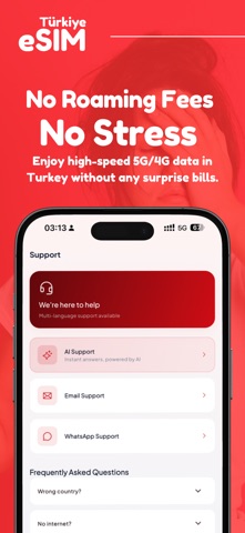 土耳其 eSIM: 高速5G旅游流量 screenshot