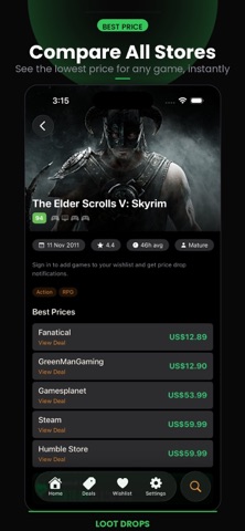 Loot Drops: Game Price Tracker Screenshot 1 of 5