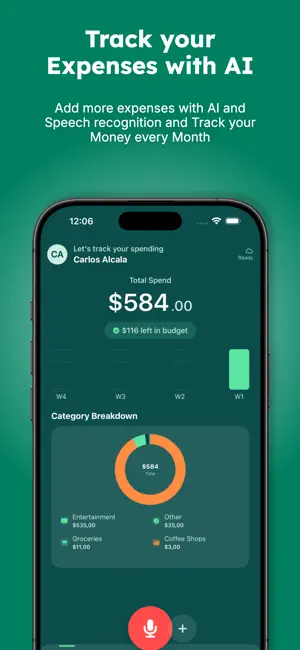 MoneyAI: Budget Expense Track screenshot 1