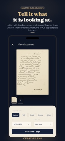 Cursive Lens: Old Handwriting Screenshot 3 of 4