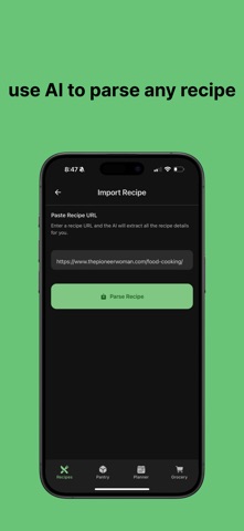 Parsely AI Recipe Manager screenshot