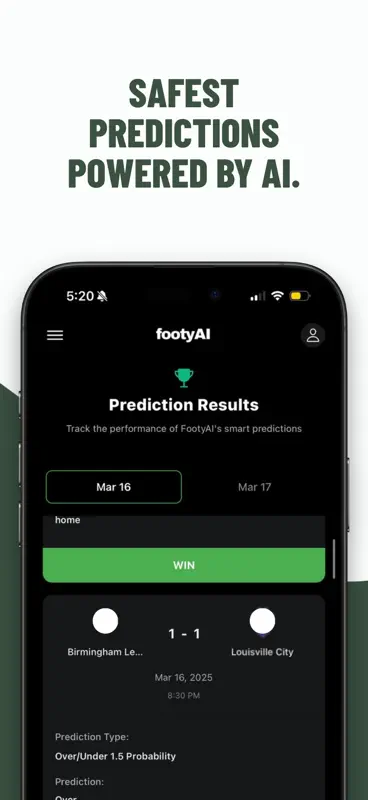 footyAI: Football Predictions screenshot 4 of 6