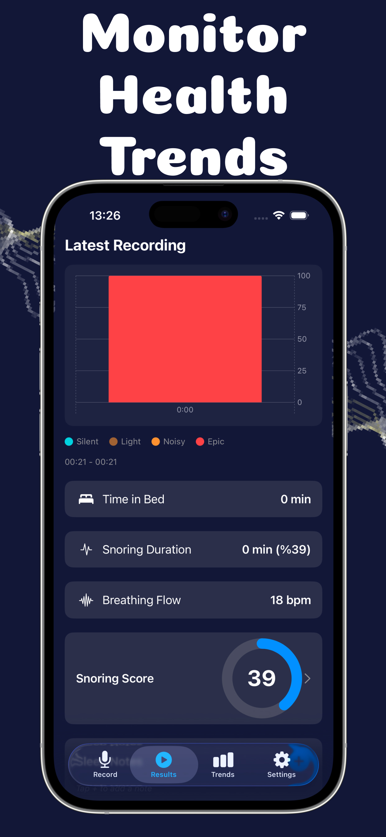 SnoreScan : Snore Score & Log screenshot 3
